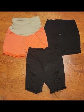 Maternity Shorts Lot | Size Large | Denim Jean Shorts